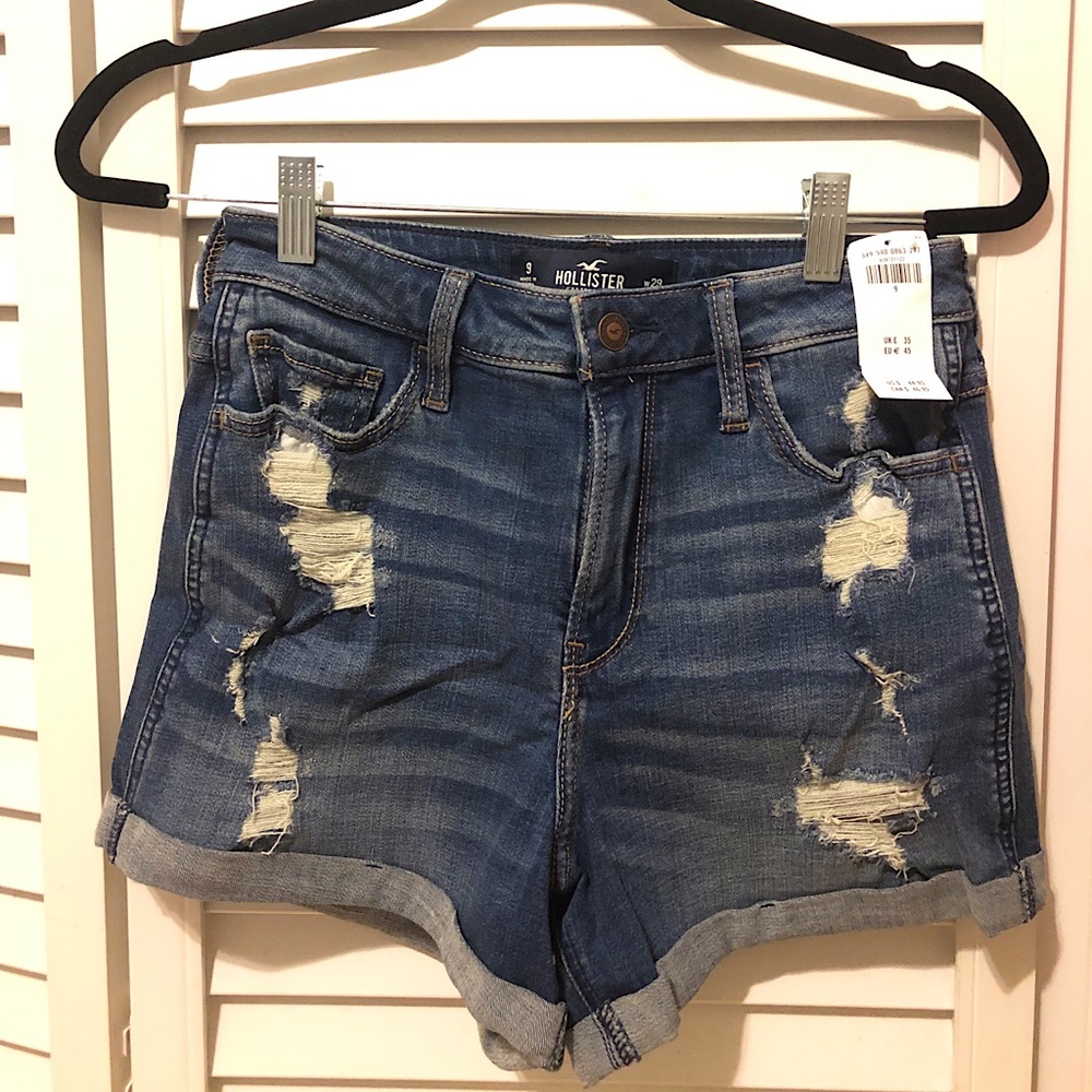 Curvy Stretch High-Rise Denim Shorts Size 9